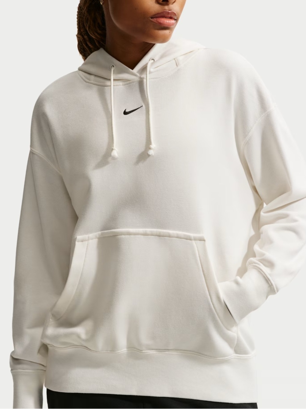 NIKE - New White Pullover Hoodie - Classic Swoosh - Women’s Size Medium